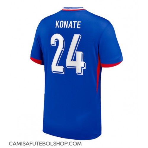 Camisa de time de futebol França Ibrahima Konate #24 Replicas 1º Equipamento Europeu 2024 Manga Curta